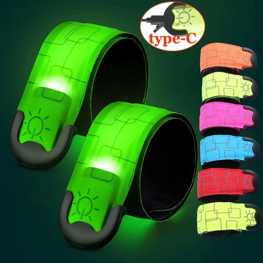 Running Visibility Gear - شريط ذراع للجري الليلي بتصميم البطارية،