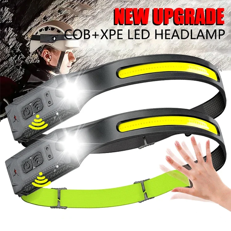 Running Headlamp - LED كشافات USB قابلة للشحن 3-وضع