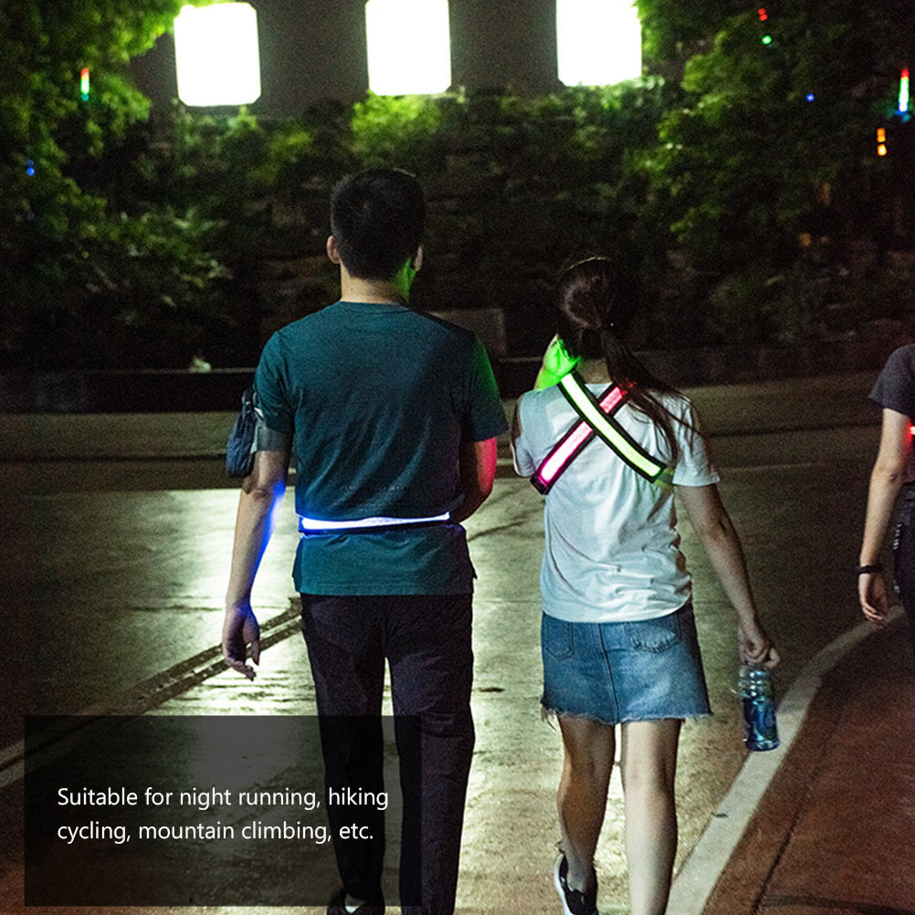 Running Visibility Gear - حزام جري عاكس للضوء مزود بمصابيح
