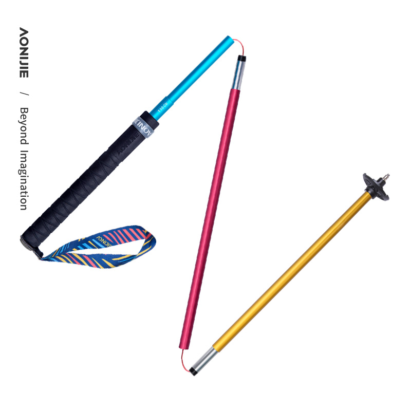 قطعتان من عصا المشي القابلة لل - مراجعة Trekking Pole Carbon وسعره
