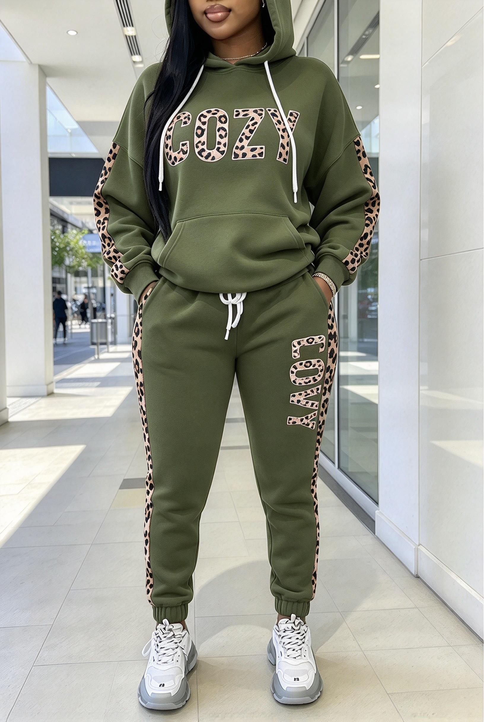 بدلة رياضية نسائية بطبعة حروف  - مراجعة Joggers Pants وسعره