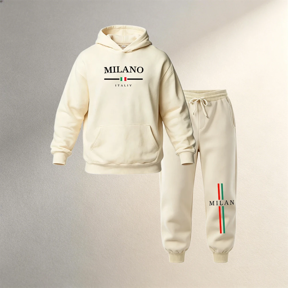 طقم هوديز رجالي من قطعتين لفصل - مراجعة Joggers Pants وسعره
